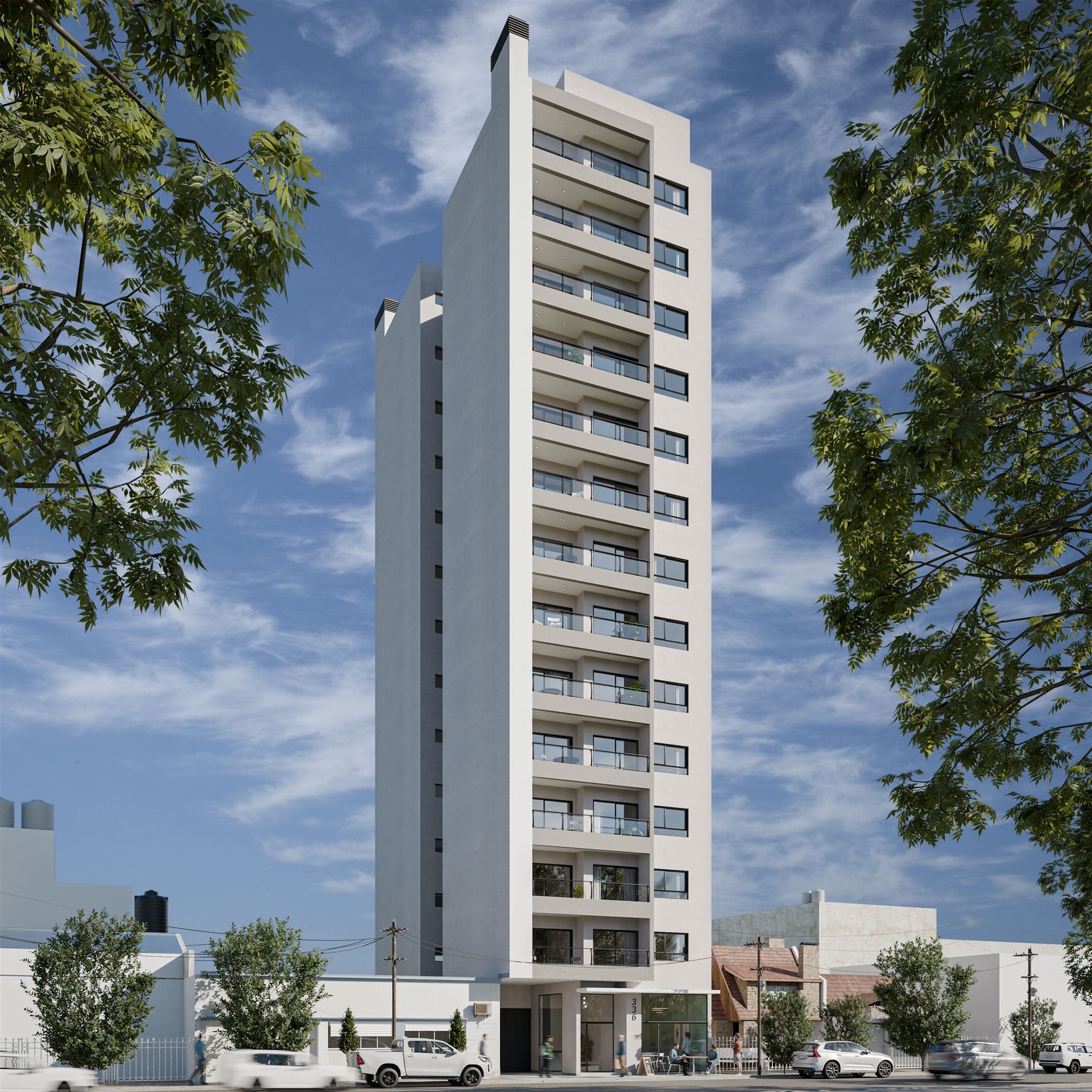 Torre Moreno completa desde la calle